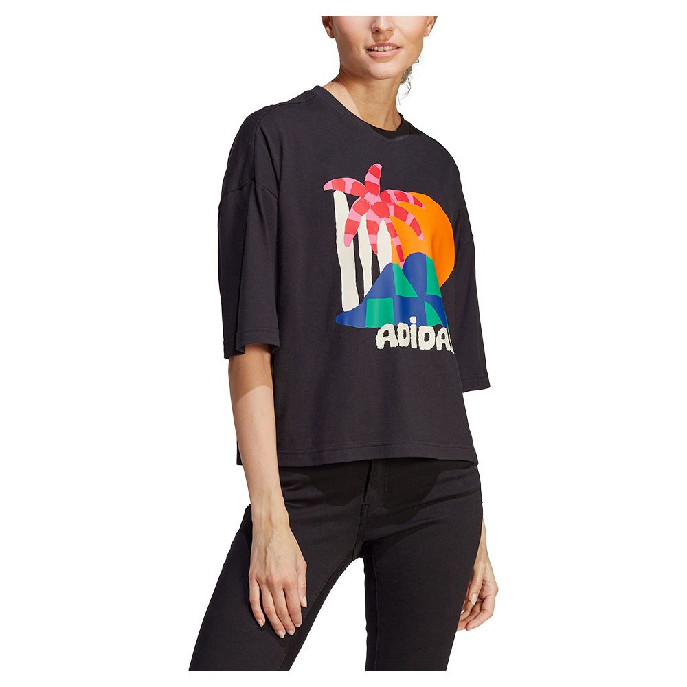 Adidas Farm Gfx Short Sleeve T-shirt Multicolore M Femme