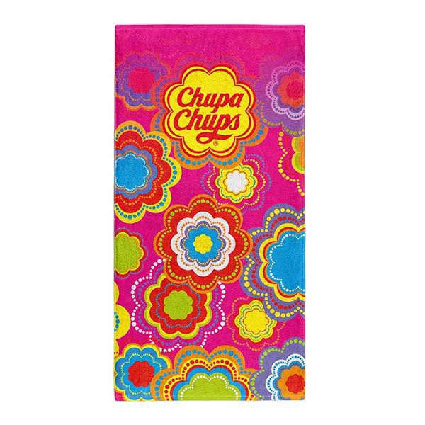 Otso Chupa Chups Floral Pink Towel Multicolore