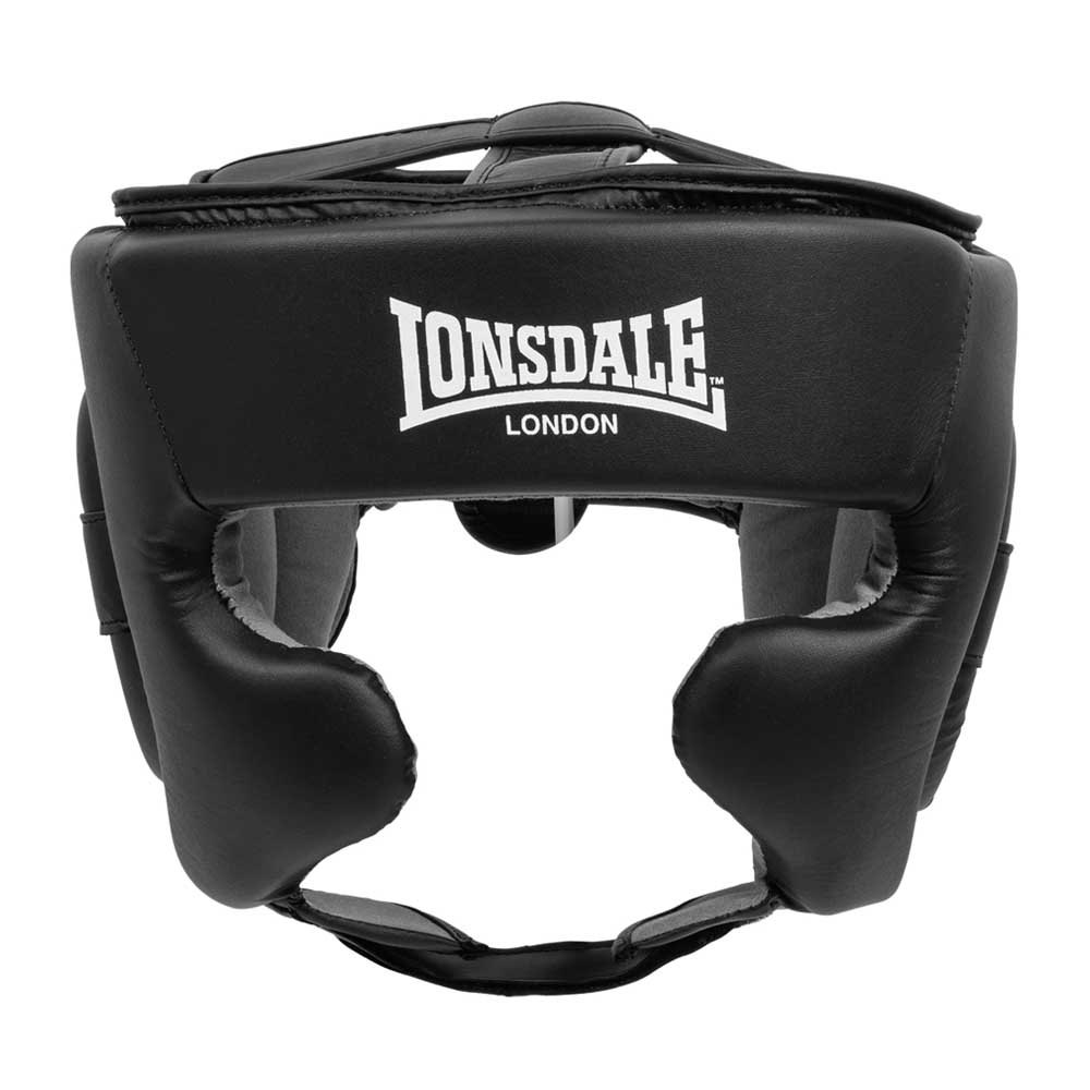 Lonsdale Stanford Head Gear With Cheek Protector Noir L/XL