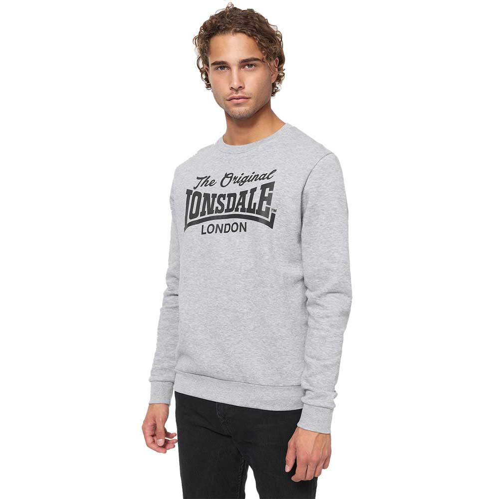 Lonsdale Burghead Sweatshirt Gris XL Homme