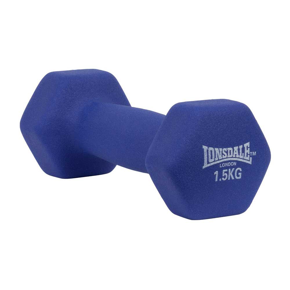 Lonsdale Fitness Weights Neoprene Coated Dumbbell 1.5kg 1 Unit Bleu 1.5 Kg