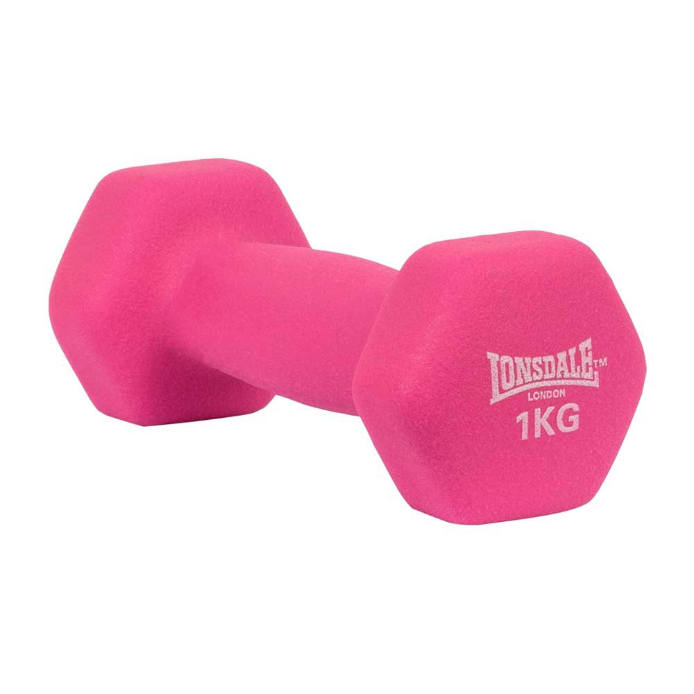 Lonsdale Fitness Weights Neoprene Coated Dumbbell 1kg 1 Unit Rose 1 Kg