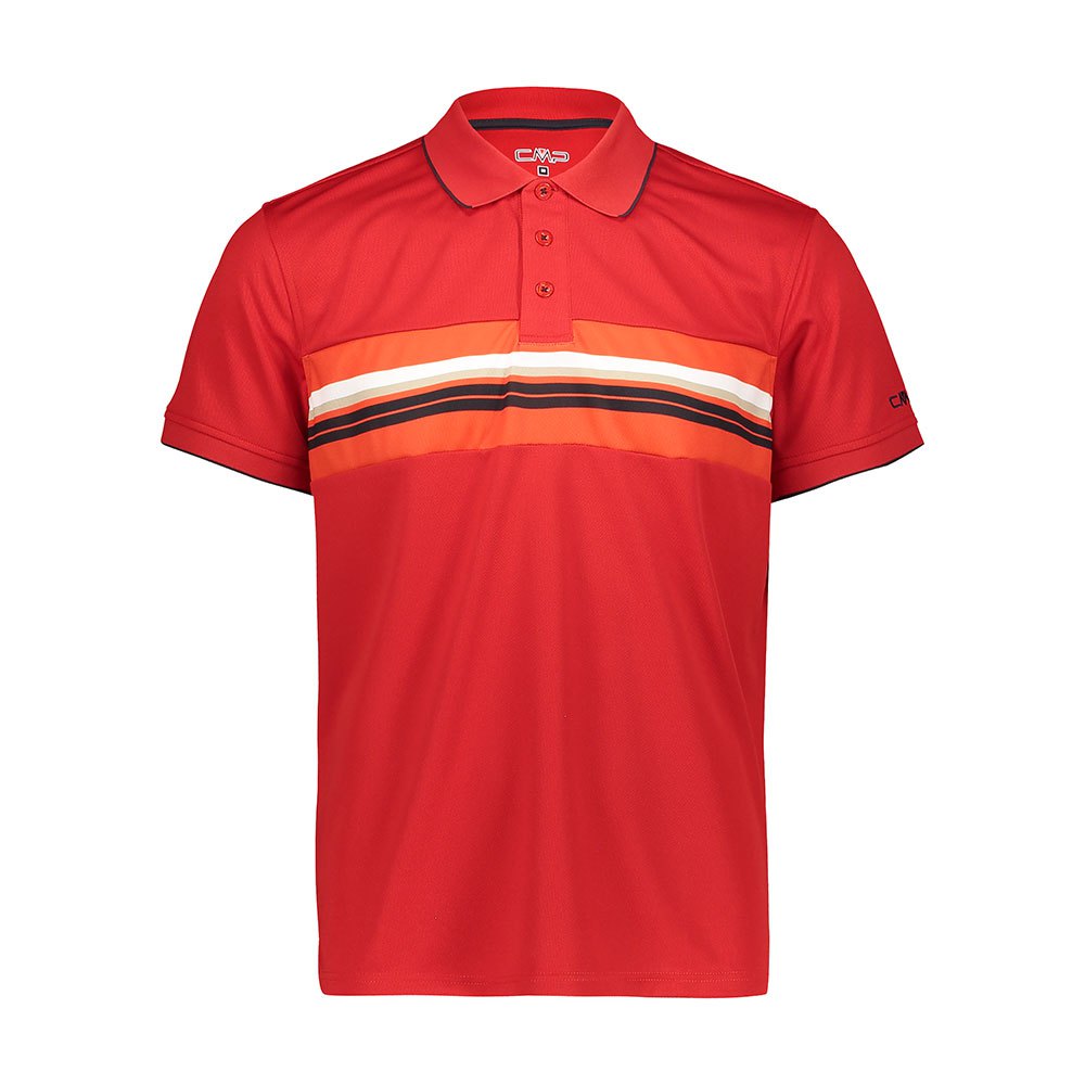 Cmp 30t7637 Dry Function Short Sleeve Polo Shirt Rouge M Homme