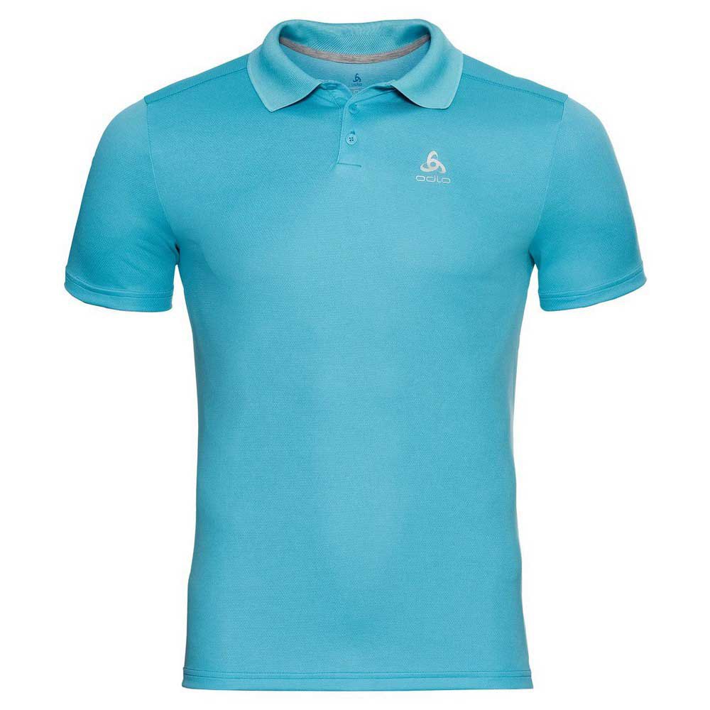 Odlo F-dry Short Sleeve Polo Shirt Bleu S Homme