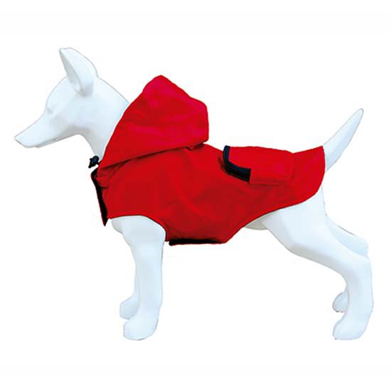 Freedog Pocket Rain Jacket Rouge 25 cm