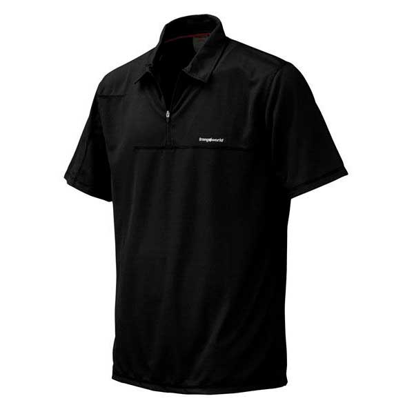 Trangoworld Espui Polartec Power Dry Short Sleeve Polo Shirt Noir S Homme