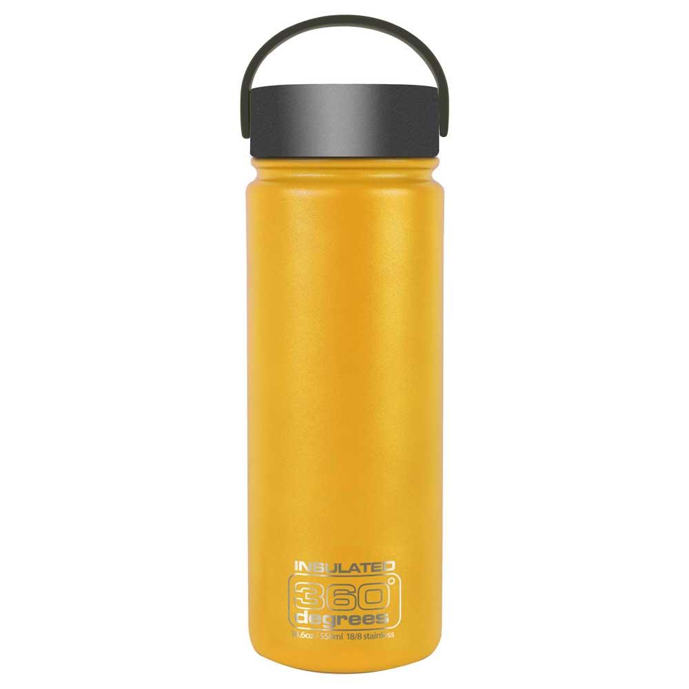 360 Degrees Wide Mouth Insulated 550ml Thermo Jaune