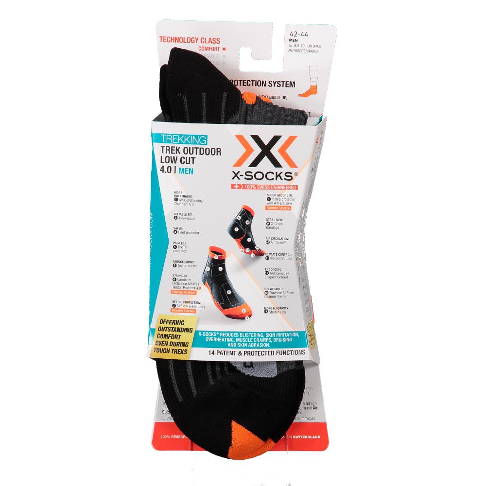 X-socks Trek Outdoor Low Socks Gris EU 42-44