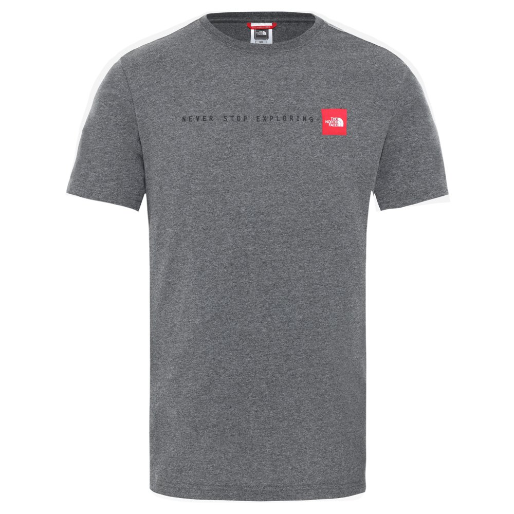 The North Face T-shirt à Manches Courtes Never Stop Exploring M TNF Medium Grey Heather/ TNF Red