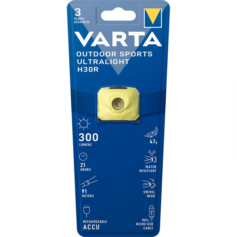 Varta Outdoor Sports Ultralight H30r Recargable Headlight Bleu 300 Lumens