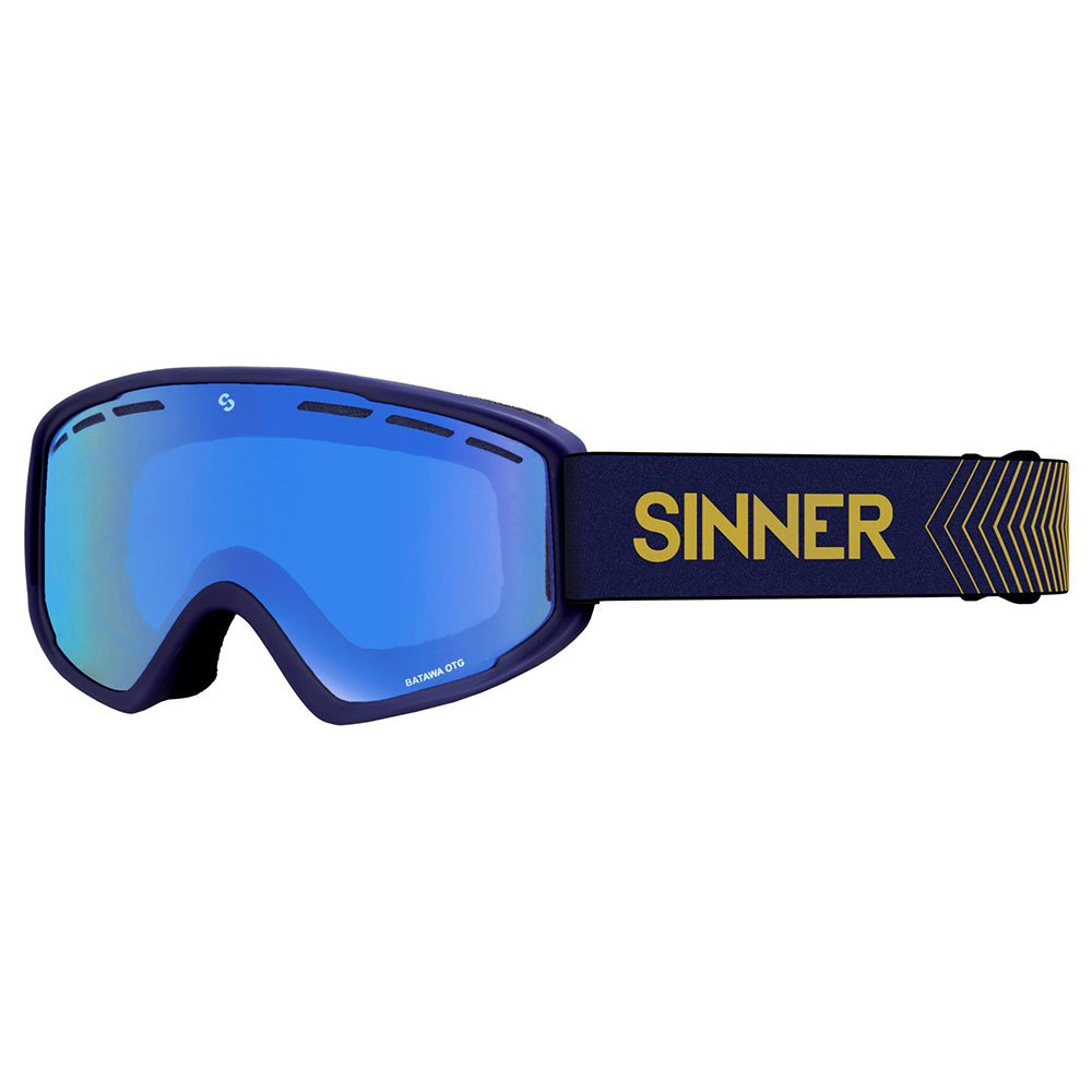 Sinner Batawa Ski Goggles Bleu Double Full Blue Mirror/CAT3