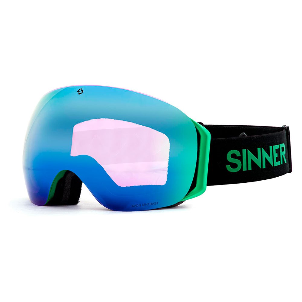 Sinner Avon Ski Goggles Bleu Double Blue Sintrast+Dbl Orng Sintrast/ CAT3+CAT2