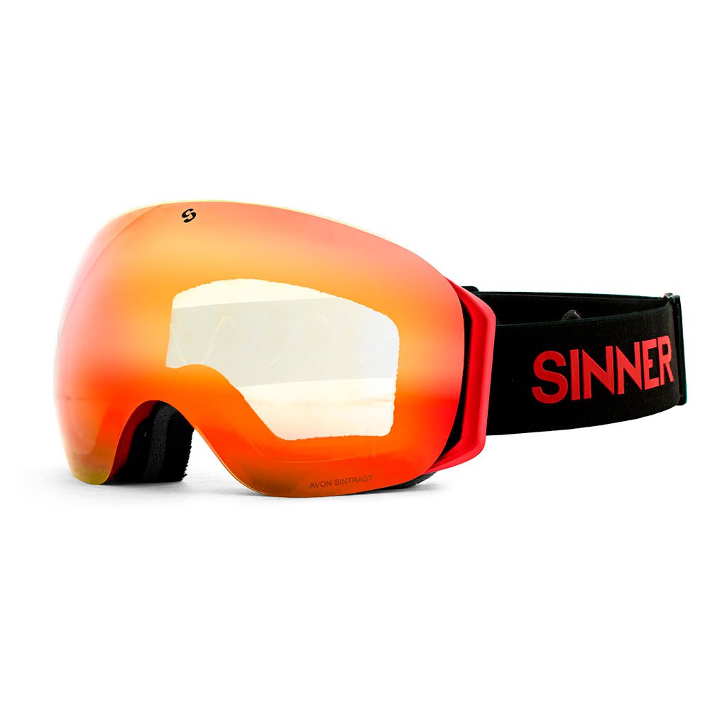 Sinner Avon Ski Goggles Orange Double Orange Sintrast+Dbl Blue Sintrast/ CAT1+CAT3