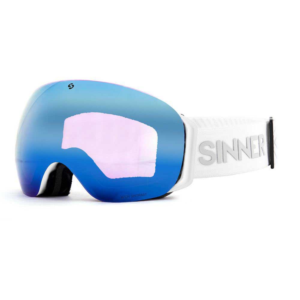 Sinner Avon Ski Goggles Blanc Double Blue Sintrast+Dbl Orng Sintrast/ CAT3+CAT1