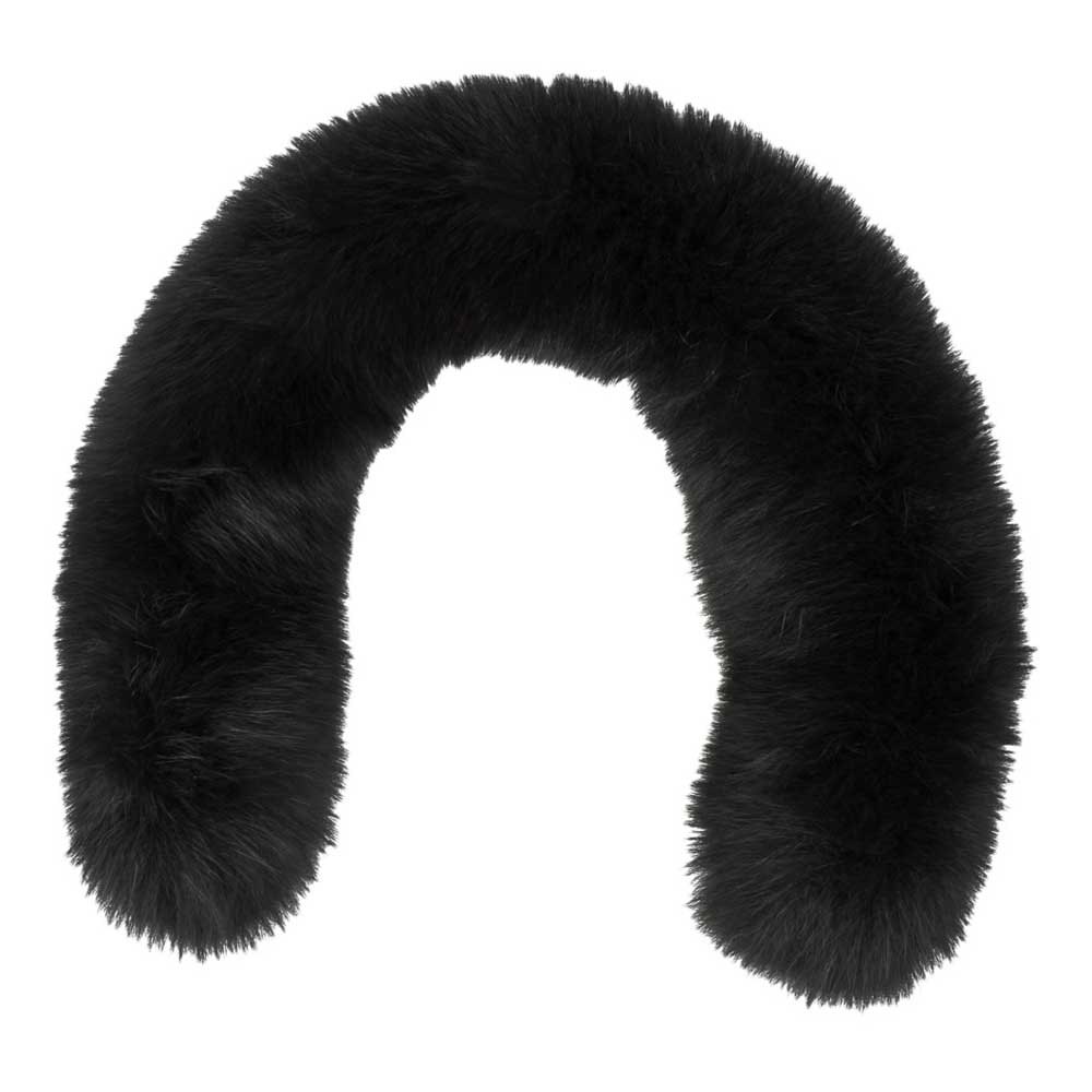 Head Frost Fur Collar Noir Femme