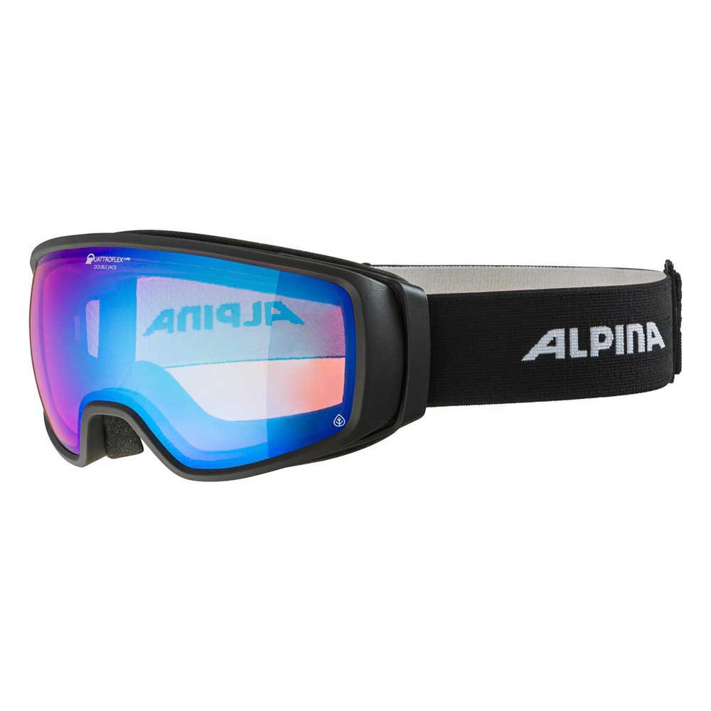 Alpina Double Jack Planet Q-lite Ski Goggles Bleu Q-Lite Blue Spherical Lens/CAT2/M
