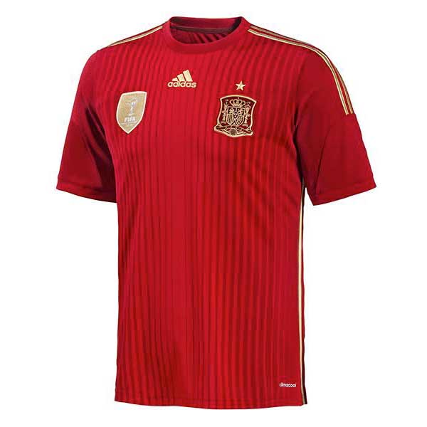Adidas Espagne Extérieur T-shirt Junior 2014 152 cm Victory Red / Light Football Gold / Toro