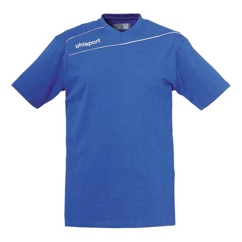 Uhlsport Stream 3.0 Cotton Short Sleeve T-shirt Bleu XL