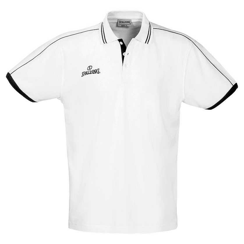 Spalding Shirt Short Sleeve Polo Shirt Blanc L Homme
