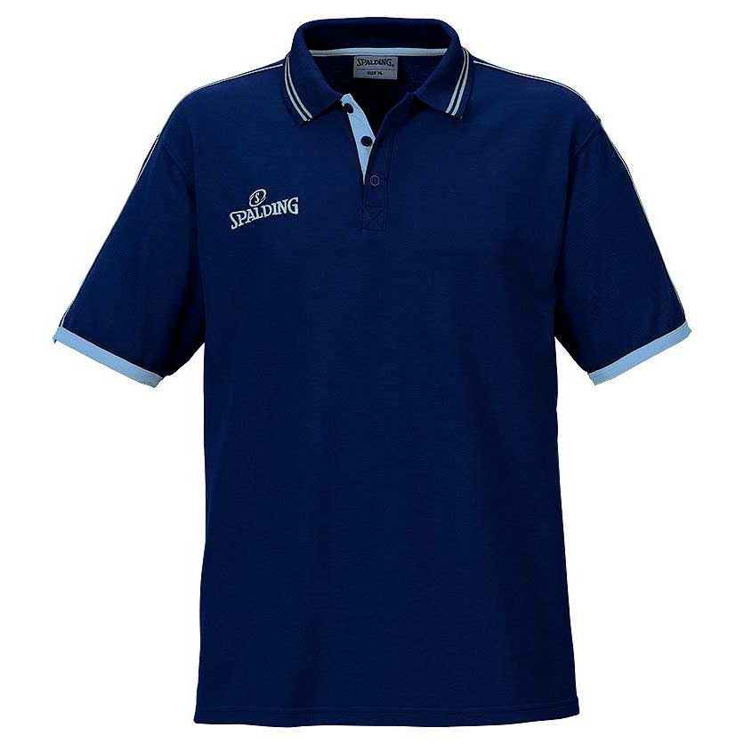 Spalding Shirt Short Sleeve Polo Shirt Bleu XL