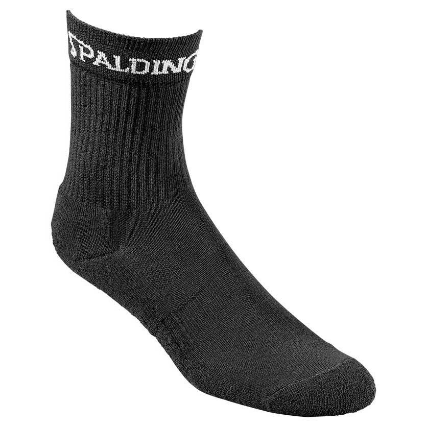 Spalding Mid Cut 3 Pairs Socks Noir EU 41-45 Homme