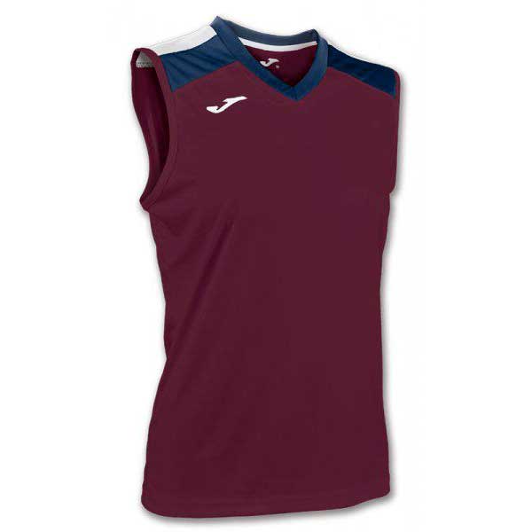 Joma T-shirt Sans Manches Aloe Volley M Burgundy / Navy