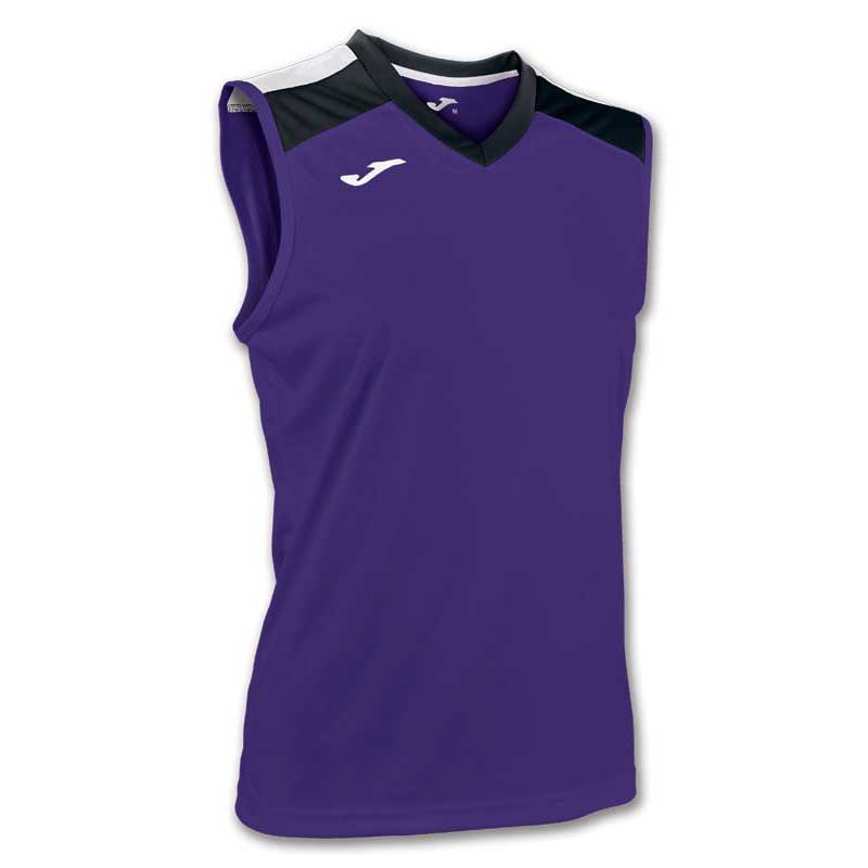 Joma T-shirt Sans Manches Aloe Volley L Purple / Black