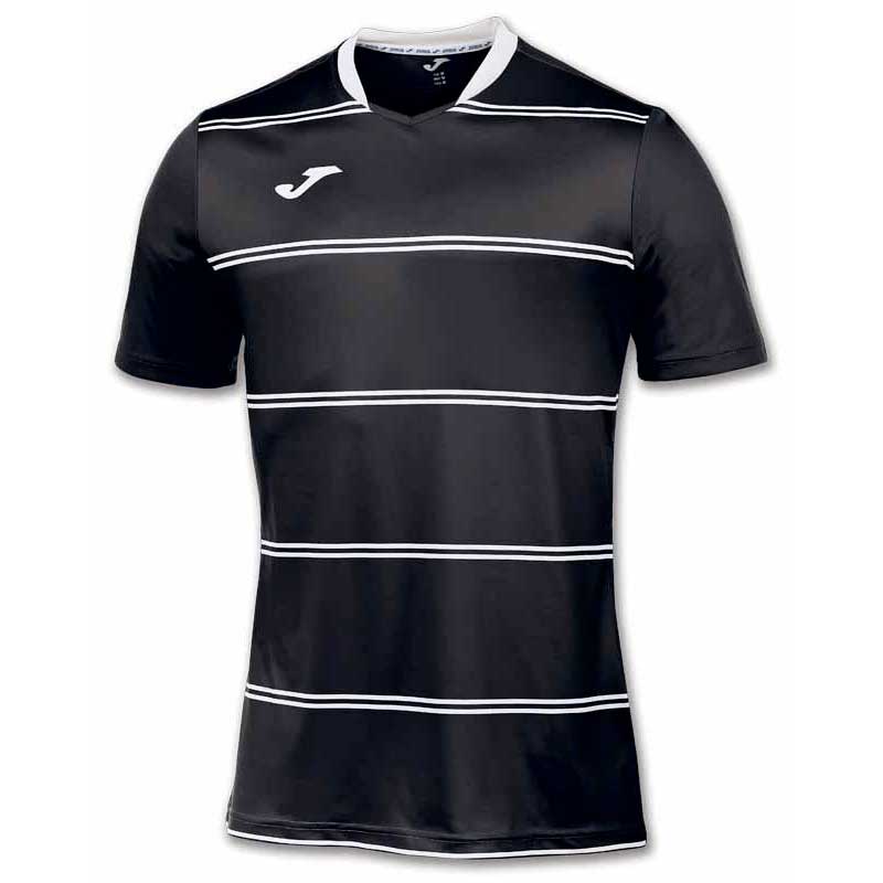 Joma T-shirt à Manches Courtes Standard 12-14 Years Black Stripes