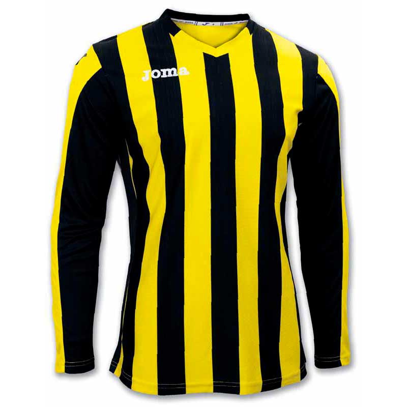 Joma Copa Long Sleeve T-shirt Jaune,Noir M Homme