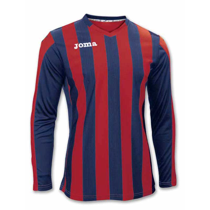 Joma Copa Long Sleeve T-shirt Rouge,Bleu S Homme