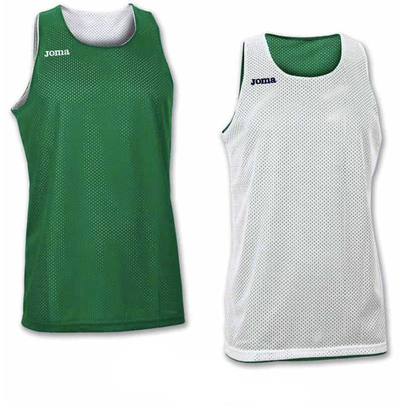 Joma Aro Reversible Sleeveless T-shirt Vert,Blanc S