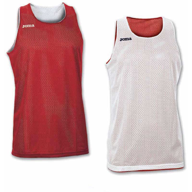 Joma Aro Reversible Sleeveless T-shirt Rouge,Blanc L