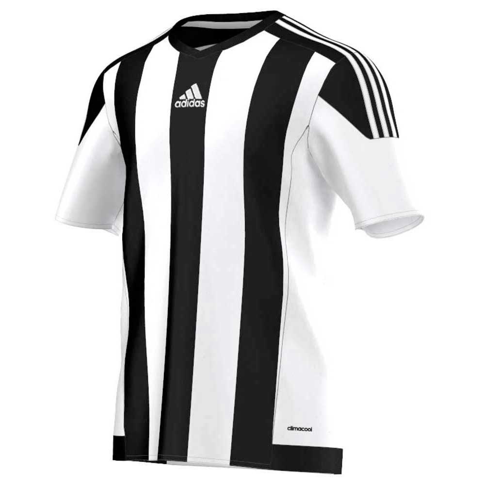 Adidas T-shirt Manche Courte Striped 15 140 cm White / Black
