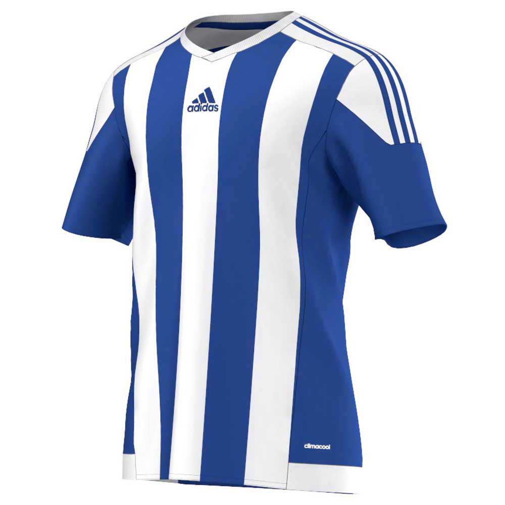 Adidas T-shirt Manche Courte Striped 15 152 cm Blue/ White