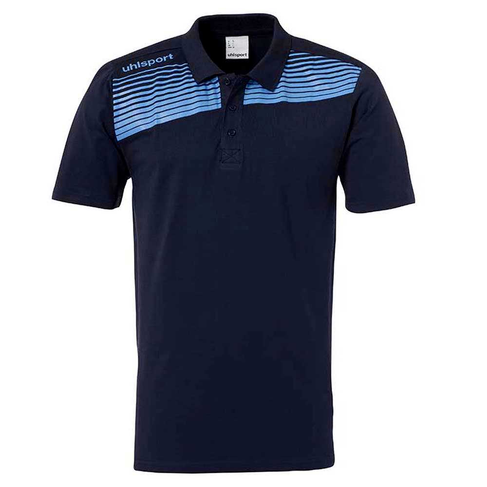 Uhlsport Liga 2.0 Short Sleeve Polo Shirt Bleu S