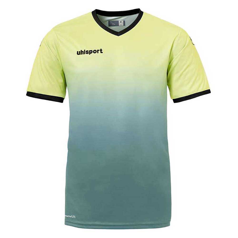 Uhlsport T-shirt à Manches Courtes Division S Green Flash / Lagoon