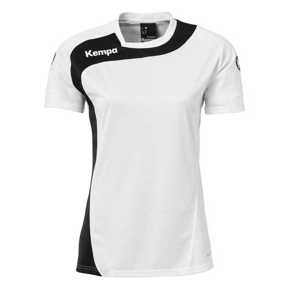 Kempa Peak Short Sleeve T-shirt Blanc,Noir XL Femme