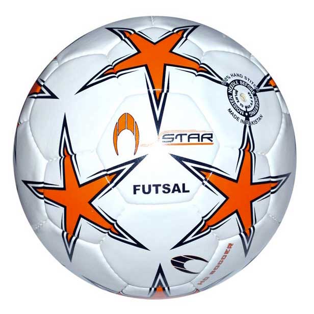 Ho Soccer Ballon De Football En Salle Star 3 White / Orange