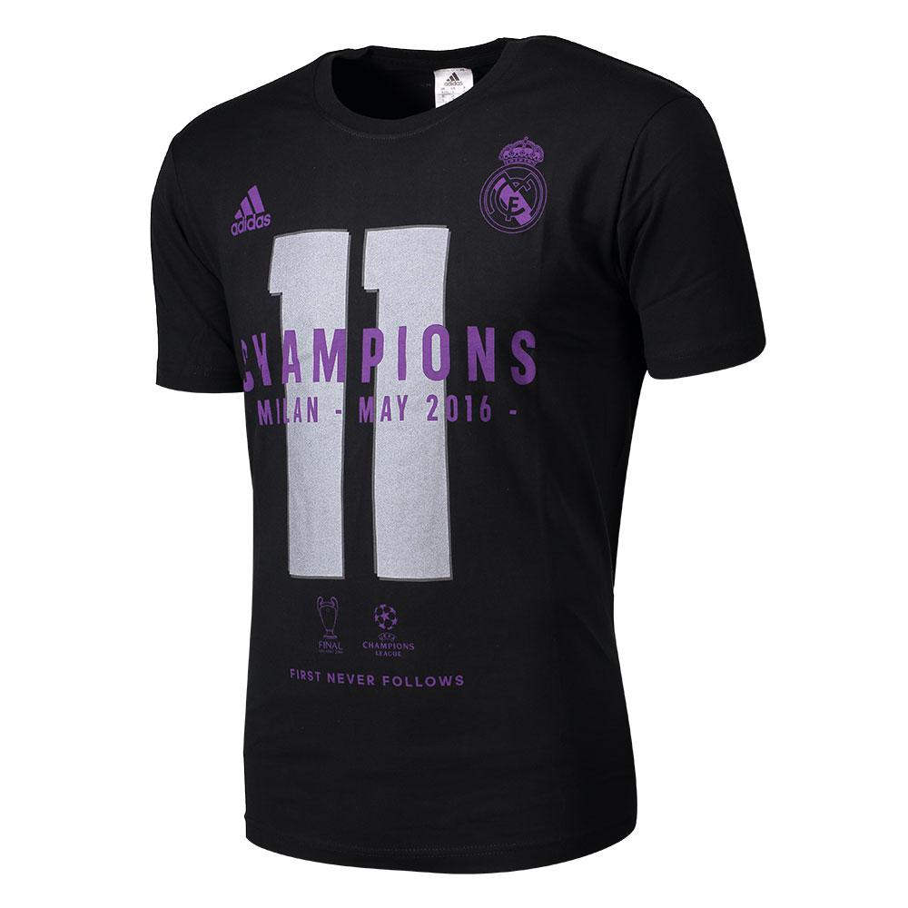 Adidas Vainqueur De L´ucl Real Madrid 15/16 T-shirt L Black