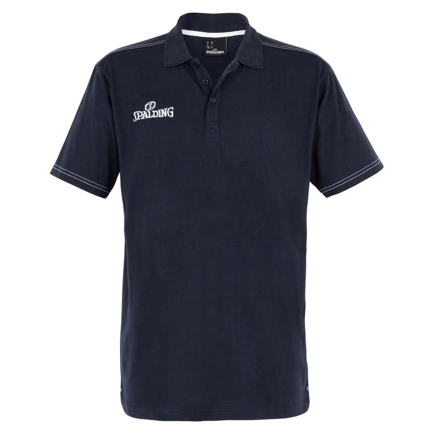 Spalding Slim Cut Short Sleeve Polo Shirt Bleu XL