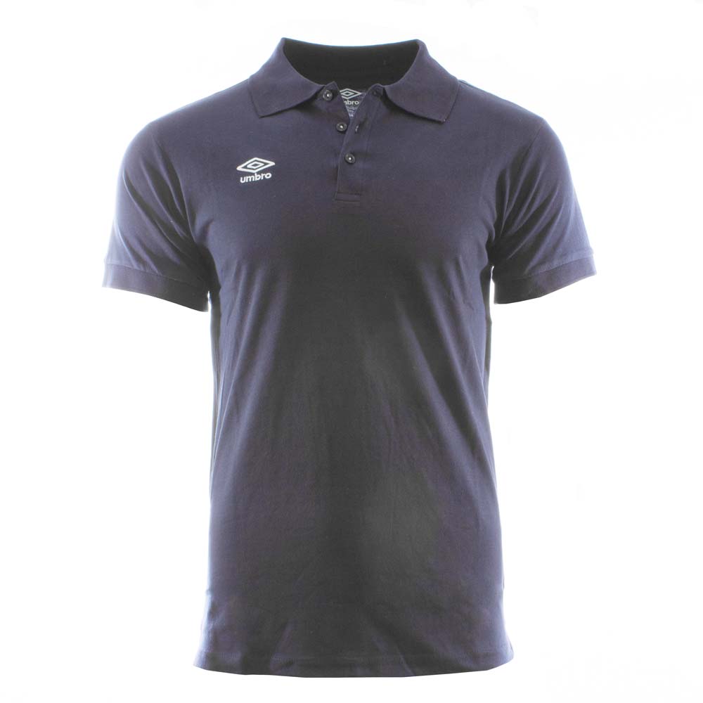 Umbro Cotton Logo Short Sleeve Polo Shirt Bleu XL