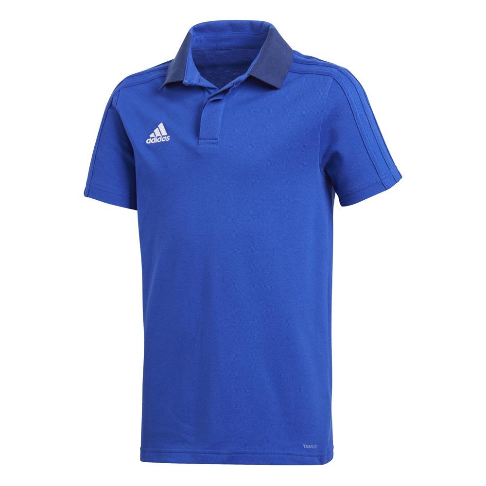 Adidas Condivo 18 Cotton Short Sleeve Polo Shirt Bleu 140 cm