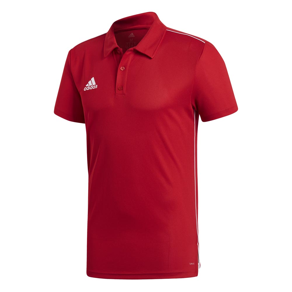 Adidas Polo à Manches Courtes Core 18 Climalite XL Power Red / White