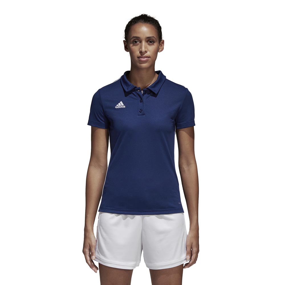Adidas Core 18 Climalite Short Sleeve Polo Shirt Bleu XS Femme