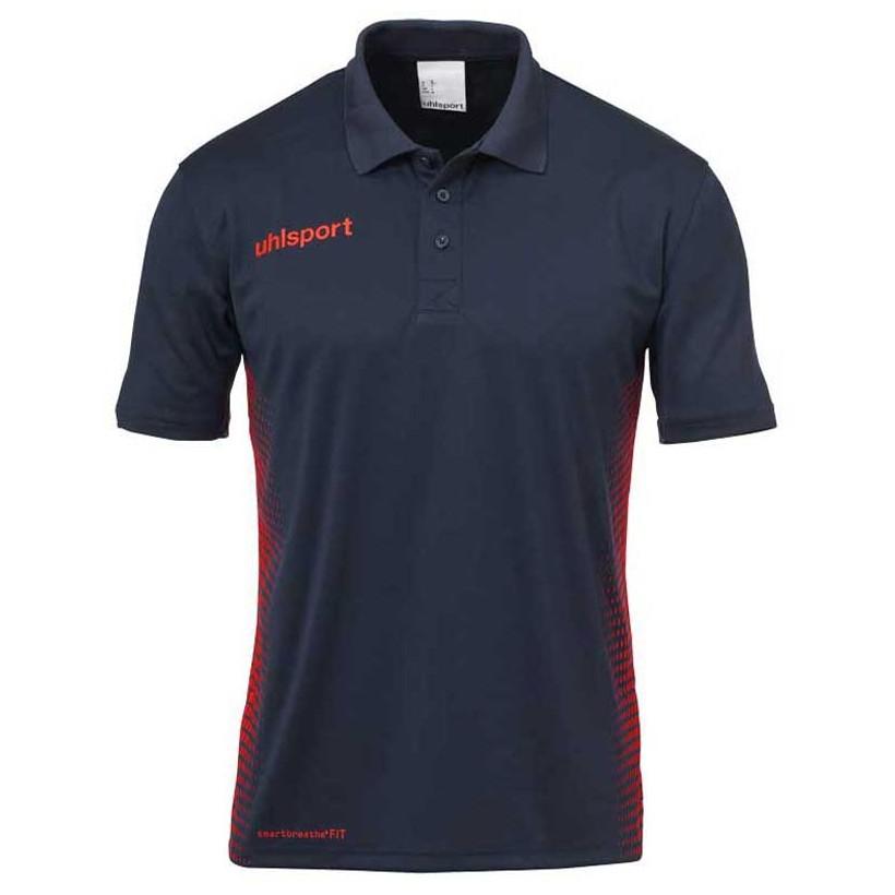 Uhlsport Score Short Sleeve Polo Shirt Bleu XL
