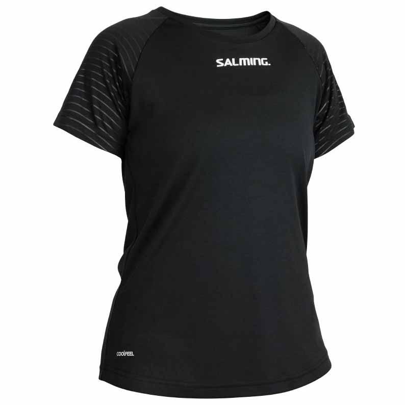 Salming Diamond Game Short Sleeve T-shirt Noir L Femme