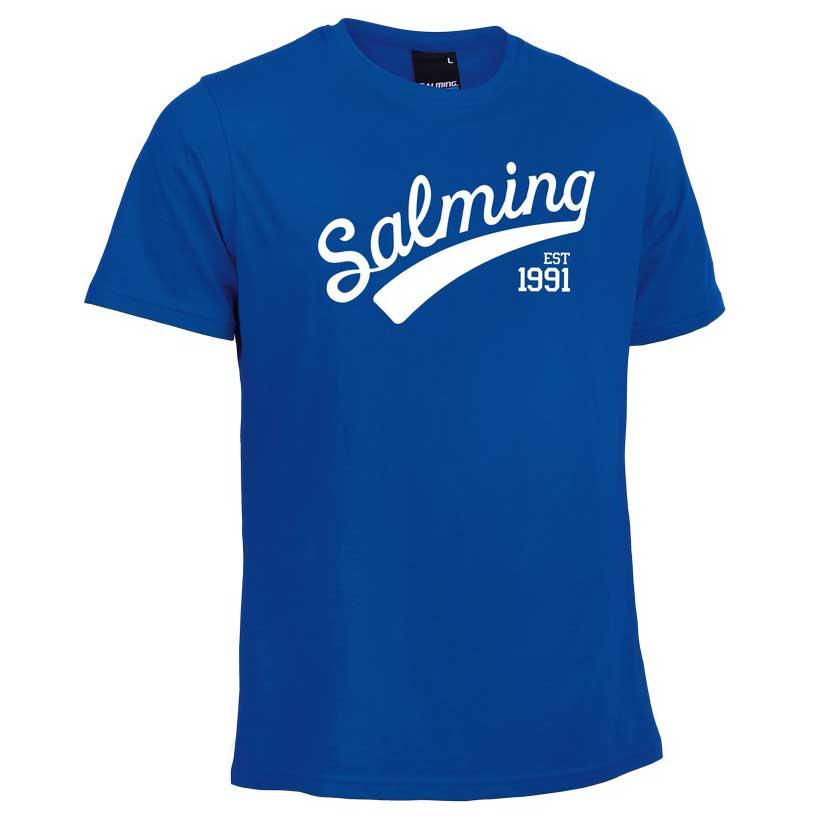 Salming Logo Short Sleeve T-shirt Bleu 12 Years Garçon