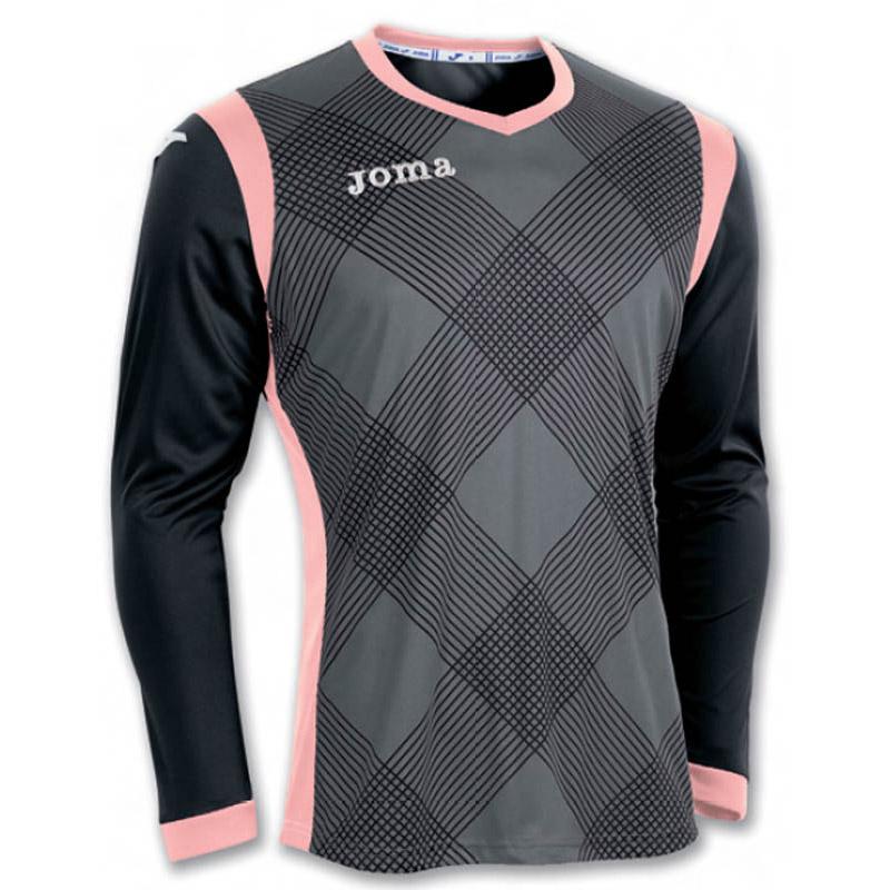 Joma T-shirt Manches Longues Derby 4-6 Years Anthracite / Black / Salmon Fluor