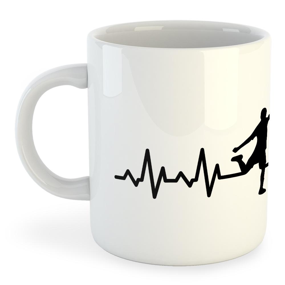 Kruskis Soccer Heartbeat Mug 325ml Blanc