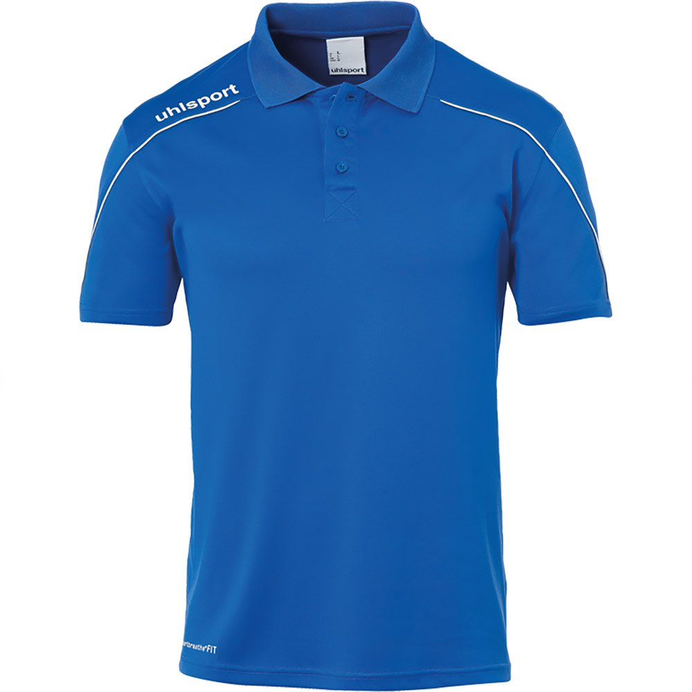 Uhlsport Stream 22 Short Sleeve Polo Shirt Bleu XL
